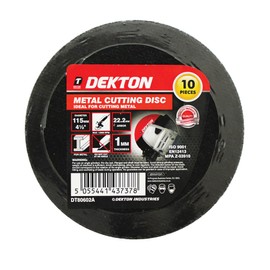 Dekton 10 Pc 115mm Cutting Disc Metal Ultra Thin Flat-Discs Offer ExceptionalCutting Efficiency And Durability| Ideal For Metalworking Tasks| Perfect For Professional |Pack Of 10| Diameter 115mm