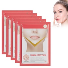 Pack of 5 V Line Mask, Firming V Face Mask, Face Firming Lifting Patch, Double Chin Reducer Face Shape Mask, Double Chin Reducer, V Line Face Mask for Chin, Line, Contour Lifting Up