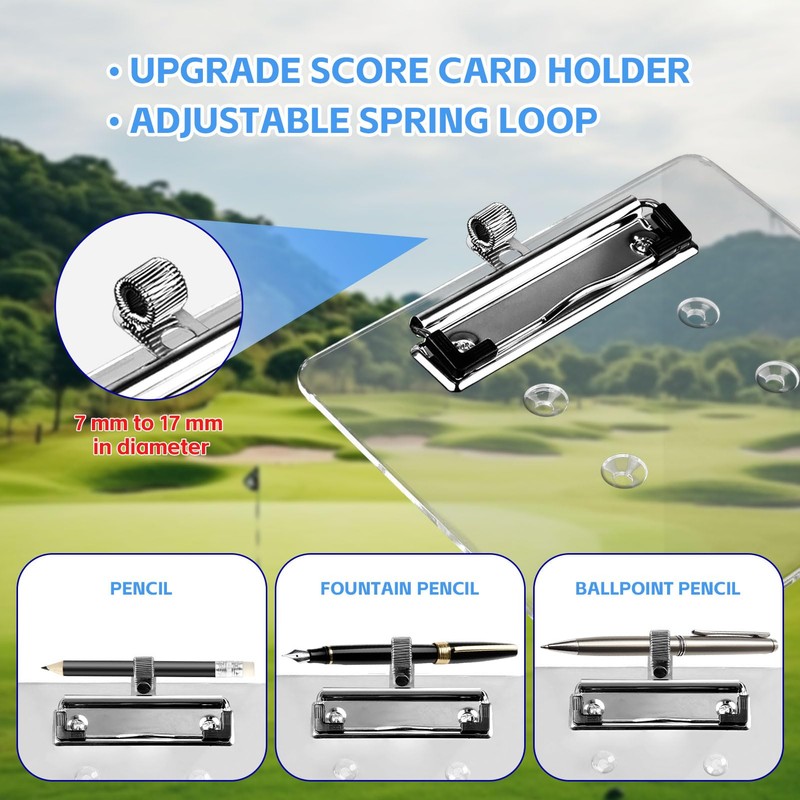 ARCHEREST Golf Cart Scorecard Holder with Pencil Holder – Fits