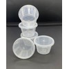 4oz Round Plastic Food Containers Lids Deli Pot or Sauce