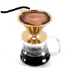Nimomo Honeycombed Stainless Steel Coffee Filter, Gold Honeycombed Stainless Steel