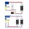 DC Circuit Breaker 2P 50A Miniature Isolator Switch IP65 Waterproof