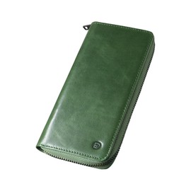 Modiko Men’s Long Wallet, Himeji Leather, Genuine Leather, Made in Japan, Small Wallet, Large Capacity, Made by First-class Wallets Craftsmen, Gusset, Coin Purse, YKK Zipper, Easy to Use, Thin,