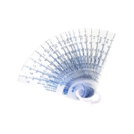 QUARKZMAN 1 Piece 0.05-1.5 mm Thick Feeler Gauge Gap Filler Plastic 18 in 1 for Design Industry and Parts Processing Industry