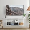 ETELI Floating TV Shelf Stand Under TV Wall-Mounted Entertainment Center