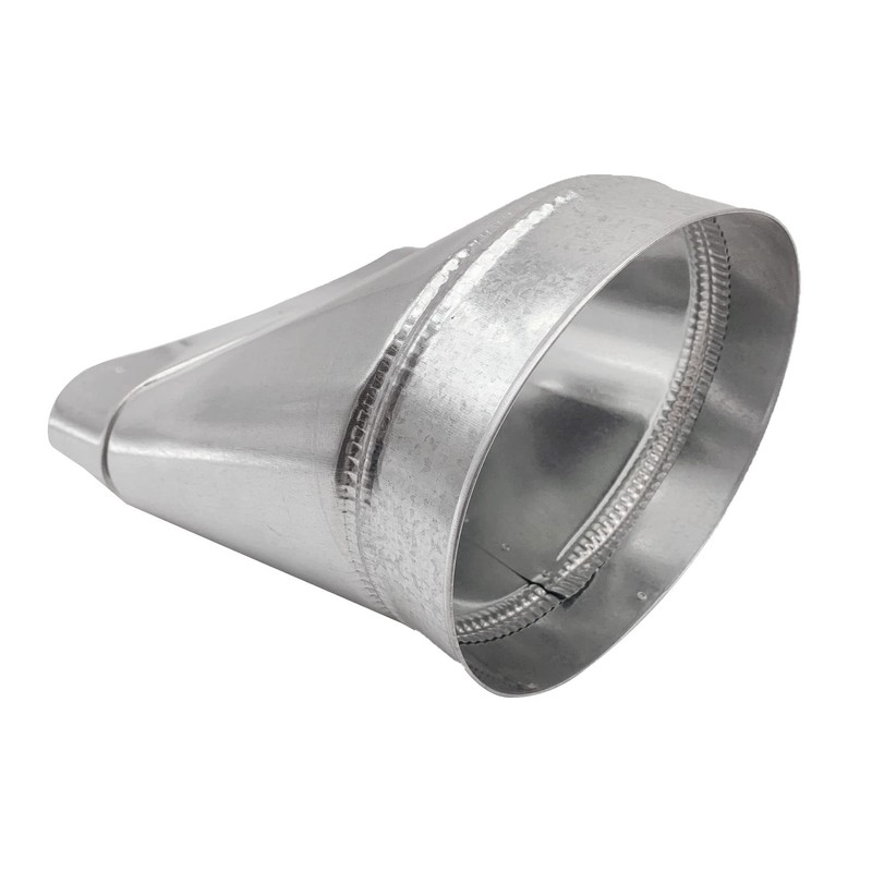 HVAC Premium Oval to Round Straight Boot | Round to