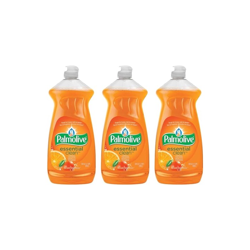 Palmolive Essential Clean Dishwashing Liquid Value Pack, Orange Tangerine -