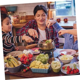 Alipis 24cm Stainless Steel Forks 12pcs Fondue Forks Heat Resistant Handle for Cheese Fondue and Desserts Random Color