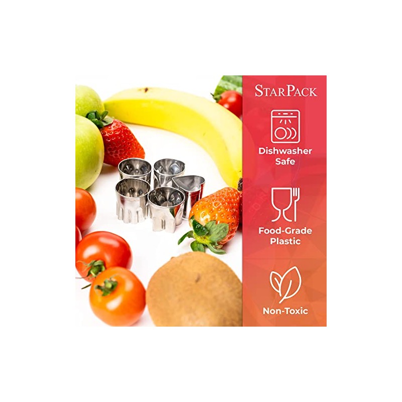 StarPack Juego de 4 sándwiches – Cortador para niños con