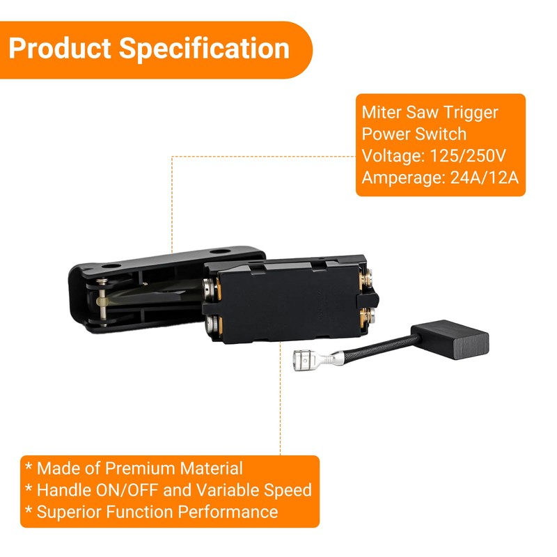 Miter Saw Trigger Power Switch, Compatible with De Walt Miter
