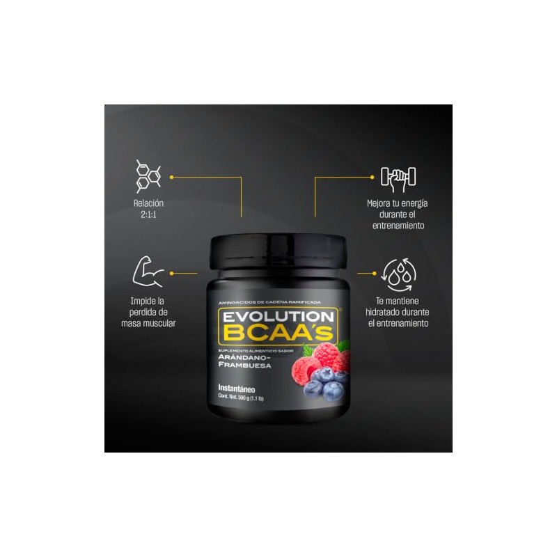 Evolution BCAA'S Aminoácidos en Polvo