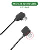 LYONGTECH 8.15 Inch Micro-AB to iOS Remote Controller Cable for