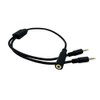 2.5mm Audio Splitter Cable, Headphone Y Adapter, Female to Dual