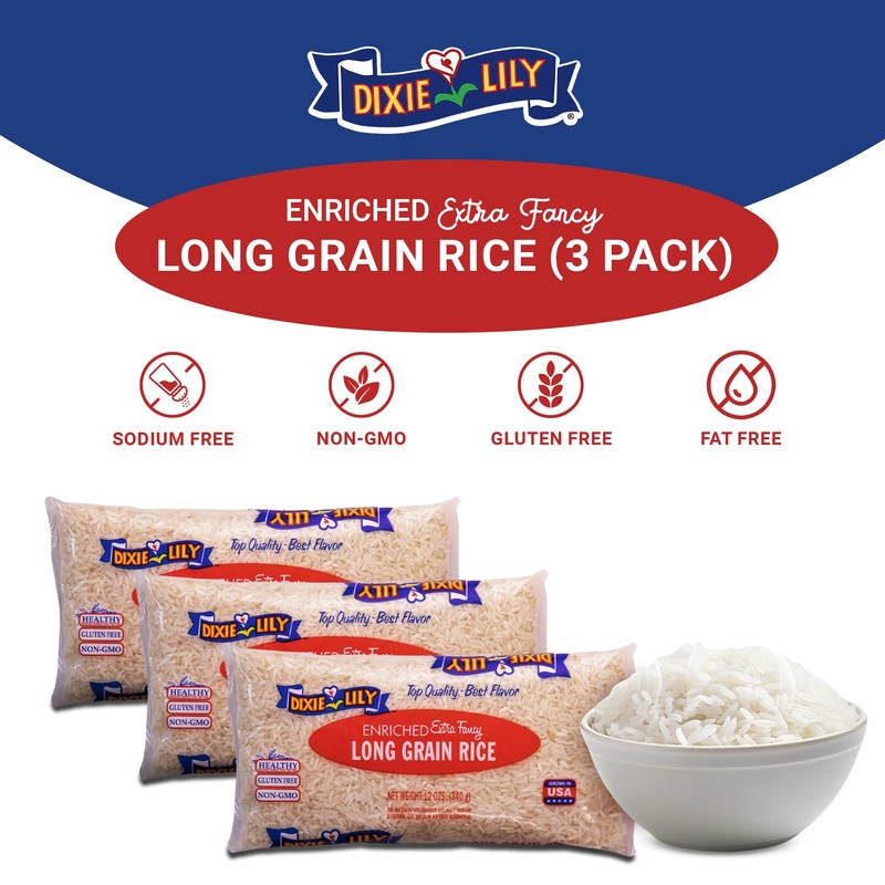 Dixie Lily Long Grain Extra Fancy White Rice - Enriched