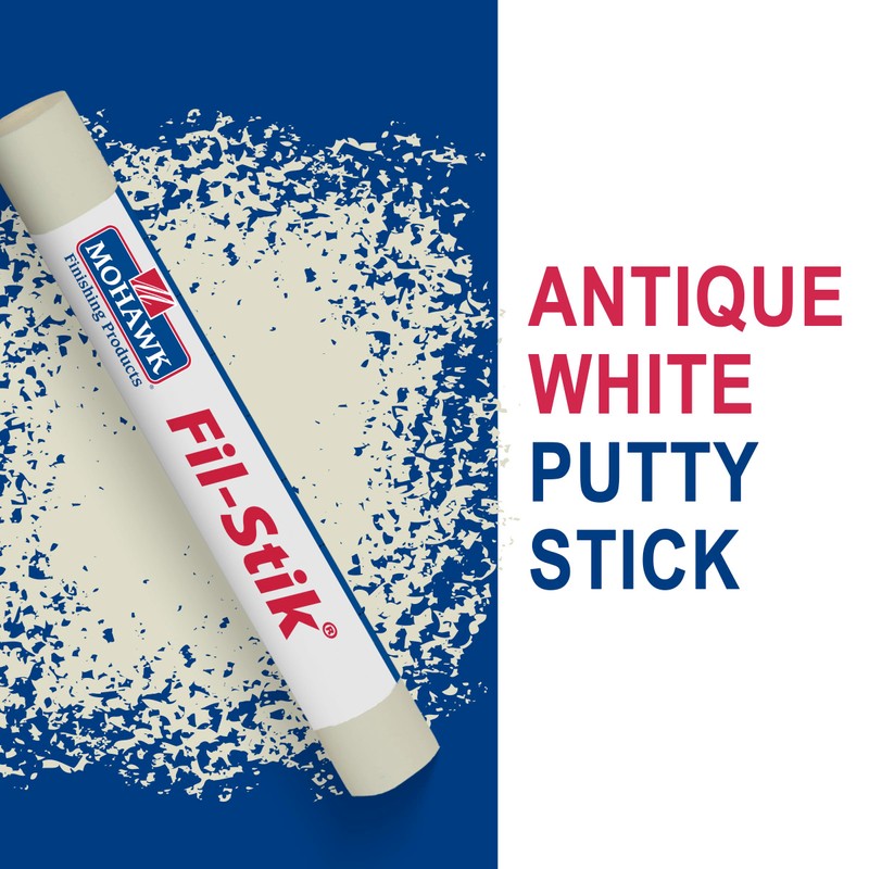 Mohawk Fil-Stik Wax Putty Stick for Wood Repair, Antique White