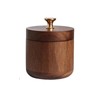 Wooden Ashtray with Lids, Windproof Smellproof Deep Large Capacity Solid