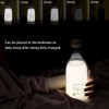 USB Rechargeable LED Bedside Lamp Milk Bottle DIY Message Night