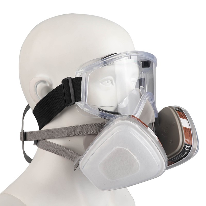 Reusable Half Face Cover Half Facepieces Cover with Safety Glasses