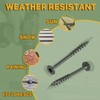 LIONMAX LIONMAX Deck Screws 2 Inch, Wood Screws #8 x