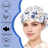 EUYKQNOI 3 Pcs Chef Half Mesh Catering Hats,Hairnets for Kitchen,Unisex