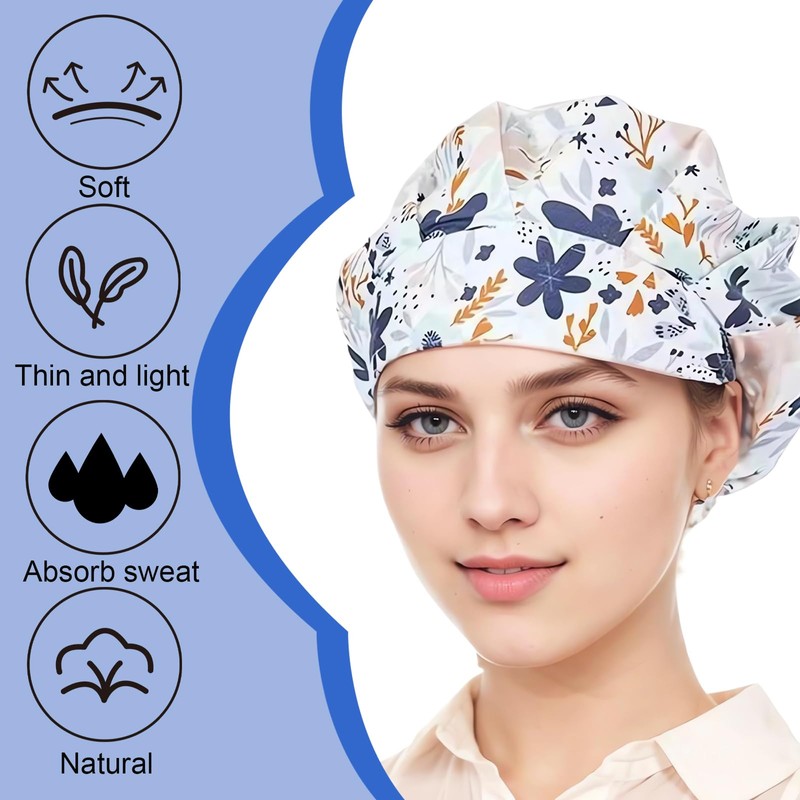 EUYKQNOI 3 Pcs Chef Half Mesh Catering Hats,Hairnets for Kitchen,Unisex