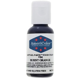 AmeriColor, Burnt Orange, 0.75 Ounce Bottle, Soft Gel Paste Food Color