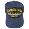 HnP USS MONTROSE APA-212 SHIP HAT PATCH - NAVY BLUE - Veteran Owned Business