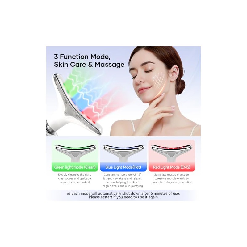 ANLAN Face Massager, Anti-Wrinkle Face Device with 3 Modes 45°C