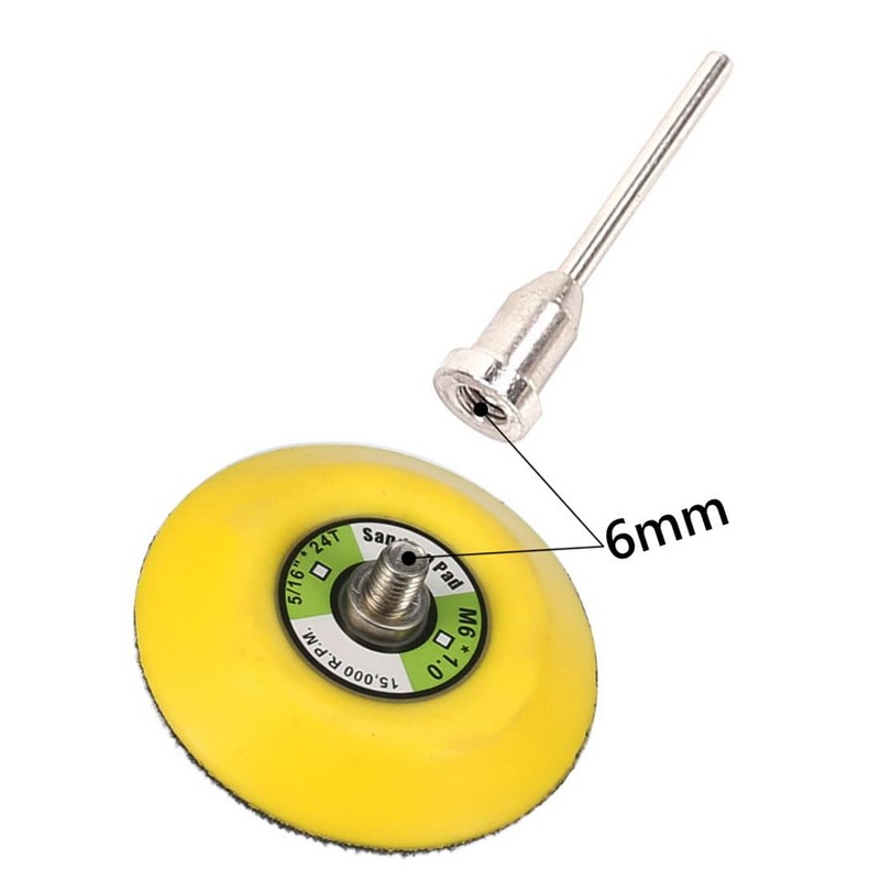 φ3-inch Hook and Loop Sanding Pad, Diameter 3”(75mm) with Shank1/8(3mm)
