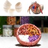 6 Pcs Hermit Crab Food Bowl Small Wooden Feeding Dish