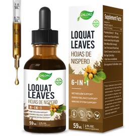 CHLOROLYFE Loquat Leaves Liquid Herbal Extract for Metabolism Support, Energy Balance Support & Immune System Support. 2oz
