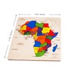 EKOPLAY’s Africa MAP Wooden Puzzle for Kids, 31 Piece Jigsaw