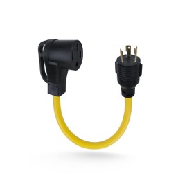 JODDMTTY 50 Amp to 30 Amp Rv Adapter NEMA L5-30P to 14-50R RV Generator Adapter Cord, 3 Prong to 4 Prong Female Power Adapter Cord