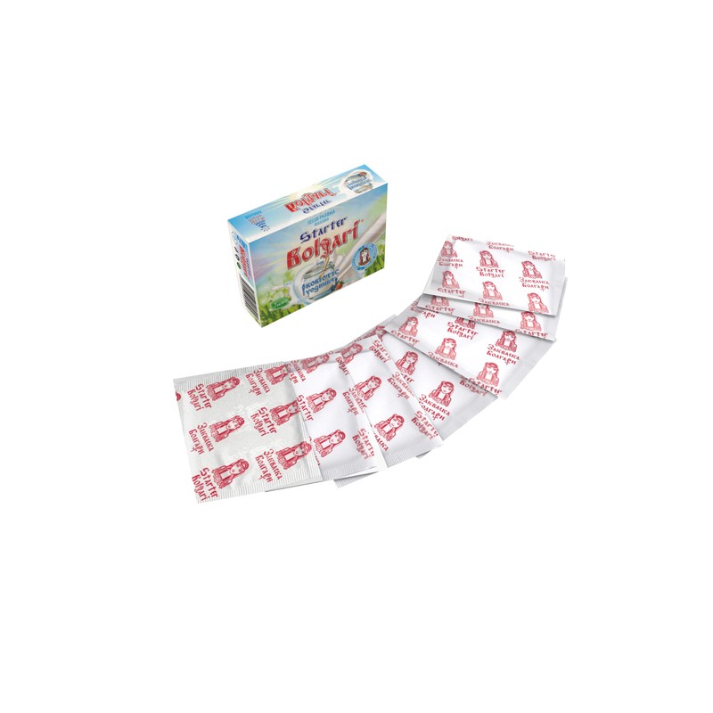 Bolgari Yoghurt Ferment, 7 Bags, Freeze-Dried Starter Cultures for Yoghurt