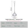 Boundless Voyage Titanium Ladle Deep Soup Spoon, Stirring & Serving