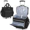 Trunab Rolling Teacher Bag with Expandable File Pocket and Detachable