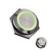 FILN 1 pcs 19MM (3/4'') Momentary Pushbutton Switch Metal Stainless