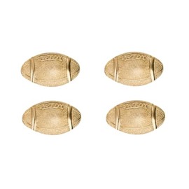 Football Pins. Chenille Pins Pack of 4. Varsity Letter Pin for Recognition and Achievement.