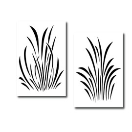 Acid Tactical® 2 Designs Mylar Camo Stencils Camouflage Gun Paint Duck Jon Boat Camo Grass 2 Pack