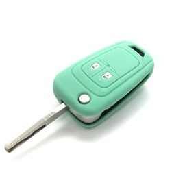  Nordecco Silikon-Schlsselanh?nger-Schutzhlle, passend fr Opel Astra Insignia Mokka Meriva VXR Adam 2/3/4 Tasten (hellminzgrn)