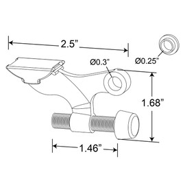Prime-Line MP11131-1 Hinge Pin Door Stop