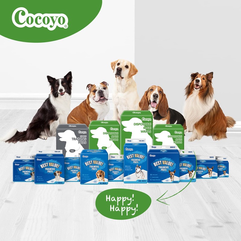 COCOYO Dog Training Pads 丨 Carbon Absorb Eliminating Urine Odor