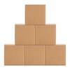 Schliersee 6x6x6 Shipping Boxes Mailers Set, Kraft Corrugated Cardboard Brown