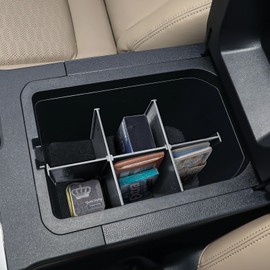 RUNROAD Center Console Organizer Tray Compatible with Toyota Land Cruiser Prado 2024 2025 250 J250 LC250 Accessories Armrest Dividers, For Prado Console Tray Secondary Storage, NOT Fit with Cool Box