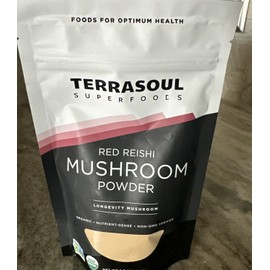 Terra Soul TerraSoul Organic Red Reishi Mushroom Powder TerraSoul Herbal Dietary Supplement 5.5 Oz