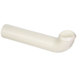 EZ-FLO 1-1/2 Inch x 8 Inch PVC Wall Bend, Direct Connection for Tubular Drain Applications, 35308