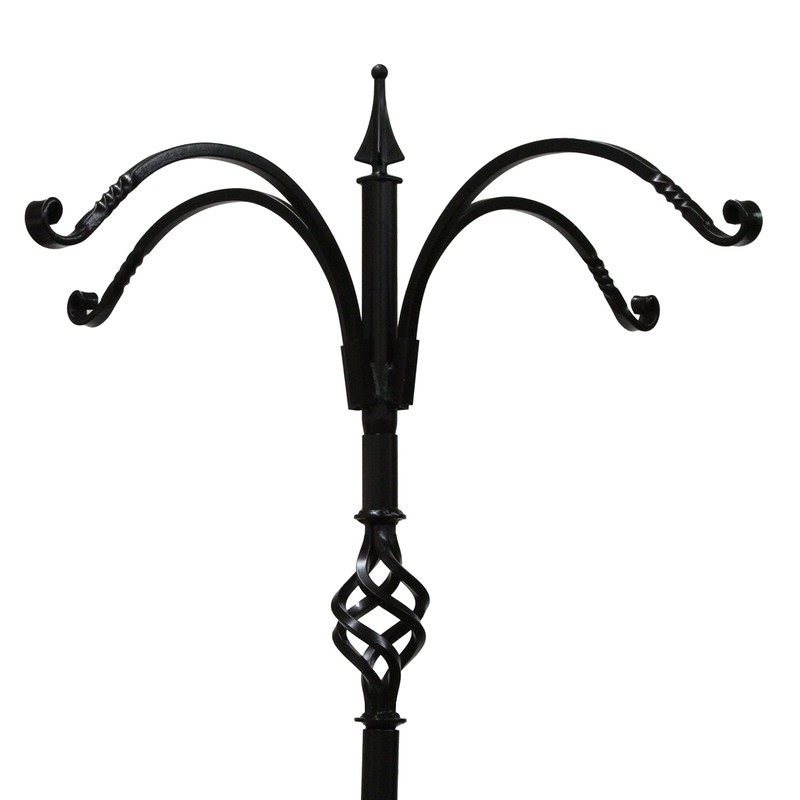 Kettle Moraine 4 Arm Decorative Bird Feeder Pole Set with