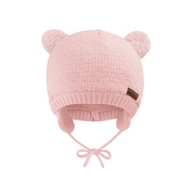 SEYUFN Baby Boys Girls Knitted Puppy Hat with Fleece Lining 0-36 Months, pink, 12-3 Jahre
