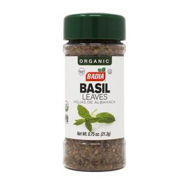 Badia Organic Basil Leaves, 0.75 oz – Dried Basil for Cooking, Seasoning & Sauces