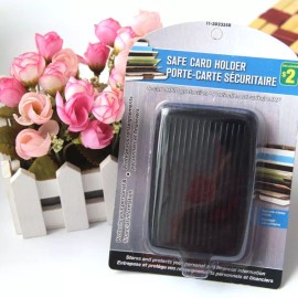 Unbranded Unisex Waterproof Business ID Credit Card Wallet Holder Aluminum Metal RFID Case - Black